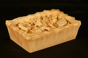 Duftschale aus Zirbenholz 16 x10 cm Natur - Bild 1 von 5