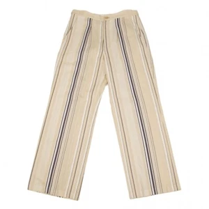 Yohji Yamamoto NOIR Cotton Silk Stripe Jacquard Pants Size 2(K-118090) - Picture 1 of 12