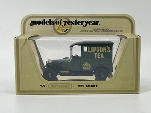 Matchbox Y 5 Models Of Yesteryear 1927 Talbot Van Lipton's Tea Green Metal Truck - Picture 1 of 6