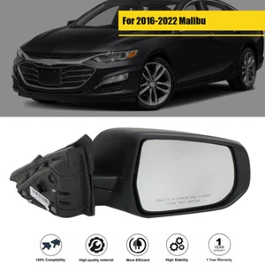 For 2016-2022 Malibu LT Hybrid Passenger Side Mirror Heated Turn Signal 7-Pins - Picture 1 of 11
