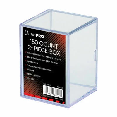 Ultra Pro 150 Count 2 Piece Storage Box Standard Trading Cards Holder 150ct - Image 1 of 3