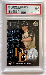 PSA 9 Shohei Ohtani 2015 BBM N.H.Fighters #F74 MINT Make History - Picture 1 of 2