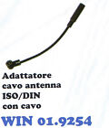 ADATTATORE CAVO ANTENNA AUTO ISO/DIN CON CAVO COD 9254
