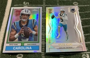 2024 25 2 CARD LOTT BRYCE YOUNG ELITE TOPPS CHROME 1974 - Picture 1 of 4