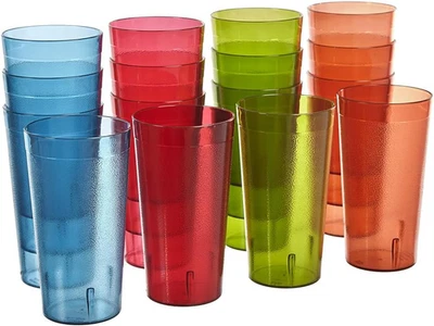 Cafe Break-Resistant Plastic 20oz Restaurant-Quality Beverage Tumblers | Set of - Image 1 of 4