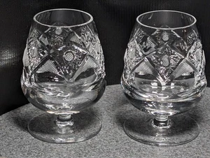 Paar ABP Master-Cut Kristall Brandy Schnapsel | Handarbeit um 1910 Auftragswerk  - Bild 1 von 6