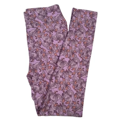 LuLaRoe DO DO Bird Pelican RARE Unicorn Pale Pink Lavender Leggings One Size OS - Image 1 of 4