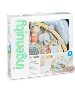 Ingenuity Cozy Spot Reversible Duvet Activity Gym Newborn Baby Play Center - Picture 1 of 4
