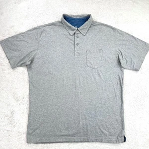 Woolrich Classic Polo Shirt Men's XL Gray Cotton Casual Short Sleeve Pocket - Picture 1 of 7