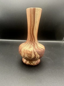 Vintage 50er Jahre Rocky Mountain Kunstkeramik 7" Kiefer Duft Vase Holz wie - Bild 1 von 5