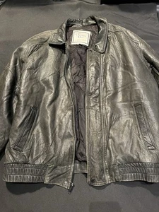 VINTAGE CHRISTIAN DIOR LEATHER JACKET CD 44 FITS MENS LARGE LE CONNAISSEUR 1990s - Picture 1 of 24