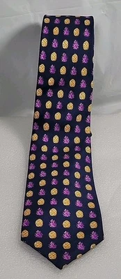 Corbata Thomas Pink Jermyn St London Hecha en Inglaterra 100% Seda - Azul Púrpura Dorado Foto 1 de 4