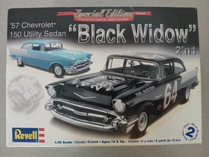 Chevy 150 utilitario Revell Black Widow edición especial 57 nuevo caja abierta - Imagen 1 de 16