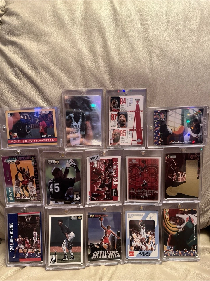 Michael Jordan 14 Card Lot | AW1,UNC Finest,Space Jam,SkyLights,90s Hoops - Image 1 of 4