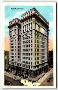 Postcard Wells Building Milwaukee Wisconsin WI PM 1931 - Bild 1 von 2