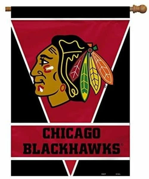 Chicago Blackhawks Flag 28x40 House 1-Sided CO - Image 1 of 1
