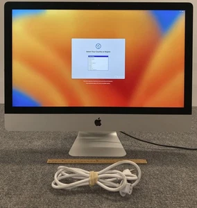 Apple iMac A1419 BTO/CTO 2017 5K 27" AIO i7-7700K 16GB RAM 512GB NVMe w/Cord - Picture 1 of 4