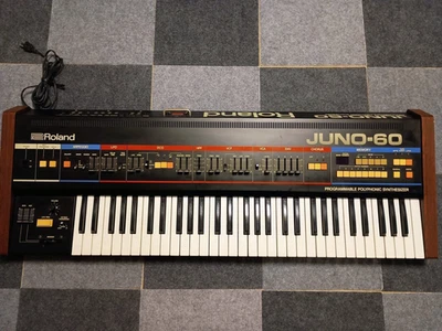 Roland Juno-60 61-key polyphonic analog synthesizer professional overhaul w/case - Image 1 of 4