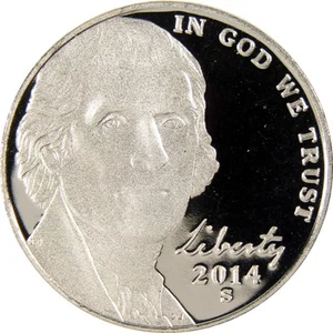 2014 S Jefferson Nickel Choice Proof 5c Coin - Picture 1 of 4