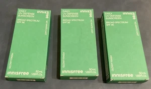 Lot of 3 Innisfree Daily UV Defense Mineral Sunscreen SPF 45, 1.69 oz NIB - Picture 1 of 6