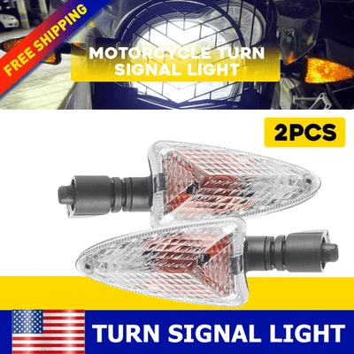 Luz indicadora de señal de giro para BMW G310R/G310GS 2017-2020 lente transparente ámbar 2 piezas Foto 1 de 4