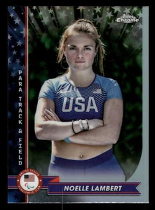 2024 Topps Chrome US OLYMPIC NOELLE LAMBERT REFRACTOR #68 - Picture 1 of 2