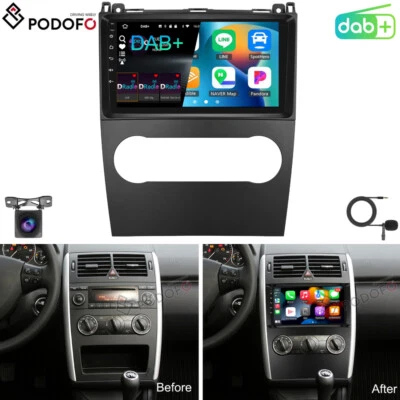 DAB+ Für Mercedes-Benz A/B Klasse W169 W245 Android 15 Autoradio Carplay GPS NAV - Bild 1 von 4