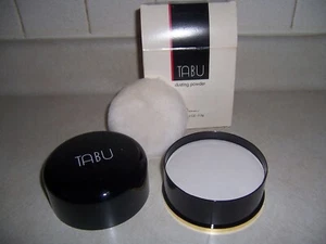 Vintage Tabu BY Dana Perfumed Dusting Powder 4 oz Talc New With Box Discontinued - Picture 1 of 5