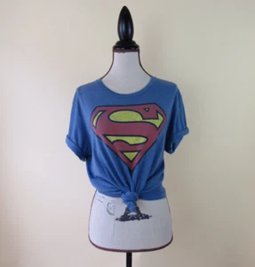 Taglia: S OLD NAVY COLLECTABILITEES Super Man T-Shirt Blu Manica Corta Relaxed - Foto 1 di 10