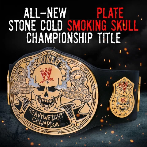 SMOKING SKULL STONE COLD WORLD HEAVYWEIGHT CHAMPIONSHIP TITLE REPLICA BELT 2MM Cover