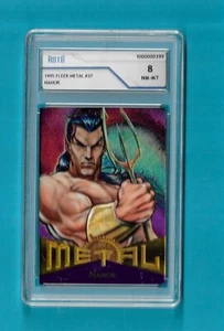 Tarjeta Base Fleer Marvel Metal 1995 37 Namor Clasificado ASTG 8 Casi Como Nueva -Como Nueva - Imagen 1 de 2