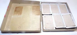 Vintage Prang Water Color Semi-Moist Whole Metal Pan Refills White Set of 6 NEW - Picture 1 of 2