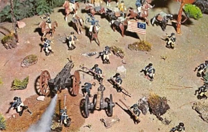 Postcard AL: Battle of Horseshoe Bend,  Dadeville, Alabama, Menawa, Diorama - Picture 1 of 2