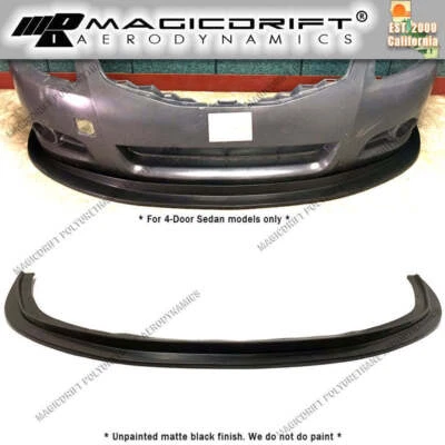 For 10 11 12 13 Nissan Altima 4Dr Sedan MDA Style Front Bumper Chin Splitter Lip Foto 1 de 4
