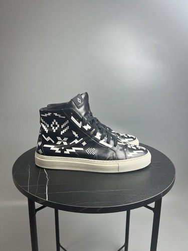 Sneakers uomo Marcelo Burlon Hi Top in pelle nera taglia EU 41 (Y0504)
