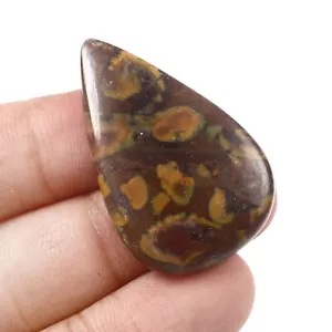 33,45 kt natürliche Frucht Jaspis Birnenform Cabochon lose Edelstein für Schmuck Ma - Bild 1 von 2