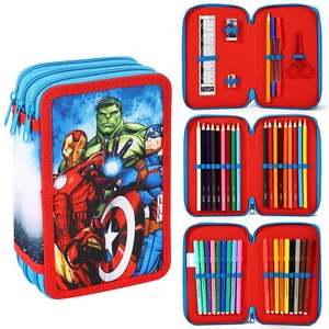 Avengers 3 livelli custodia matite set penne coloranti multiscomparto - Foto 1 di 11