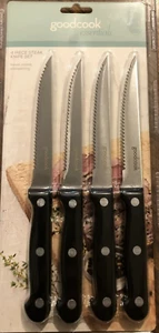 GOODCOOK ESSENTIALS 4 PIECE STEAK KNIFE SET - Picture 1 of 2