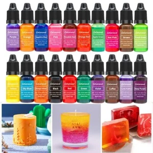 Candle Dyes Pigment Aromatherapy Liquid Colorant Pigment DIY Mold Soap Handmade - Picture 1 of 32