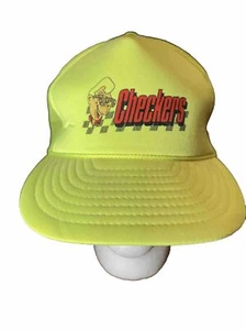 Checkers Vintage Truckers Dad Cap Roped Mesh New Snapback - Picture 1 of 5