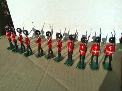 Gran Bretaña, British Grenadier Guards banda x11, bien hecho repintado metal refundido, HB Foto 1 de 3