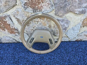 1984-1990 FORD BRONCO STEERING WHEEL RUBBER CRUISER CONTROL OEM TAN V16 - Picture 1 of 9