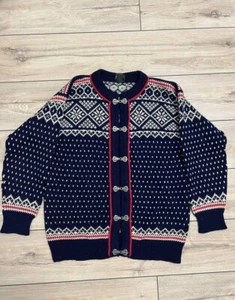 Men Dale of Norway Oslo Sweater Shop Vintage Pure Knit Wool size 52 L - Picture 1 of 13