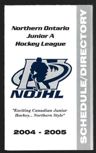 RARE 2004-05 NOJHL League Hockey Schedule !!! 5th Annual Ice Fishing Tournament - Picture 1 of 1