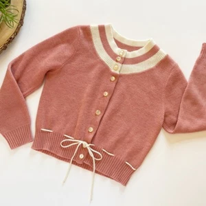 • Vintage Sears Cardigan Sweater • Girls Size 10-12 year - Picture 1 of 11