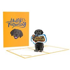 Father s Day with a 3D Greeting Card Labrador and Letter Pattern Greeting Card