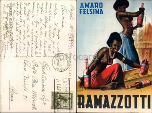 PUBBLICITA' AMARO FELSINA RAMAZZOTTI-AUTORE BOCCASILE-D15-145 - Picture 1 of 1