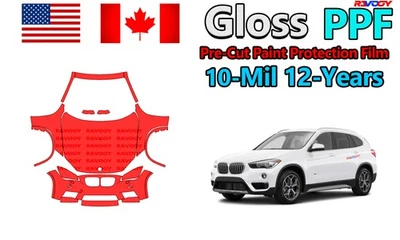 Película de protección de pintura PPF precortada de 10 mil para BMW X1 M-Sport 2013-2015 Foto 1 de 4