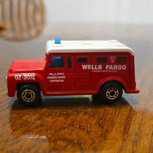 Vintage Matchbox Superfast No.69 Armoured Truck Red Die Cast Wells Fargo #137 - Picture 1 of 6