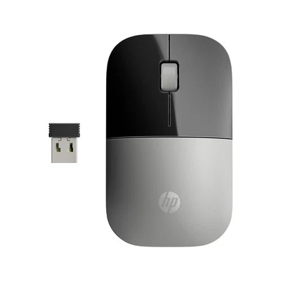 HP Z3700 Silver 2.4 GHz USB Slim Wireless Mouse with Blue LED 1200 DPI Optical S - Image 1 of 4